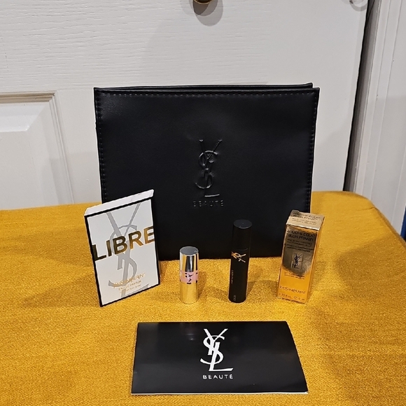 Yves Saint Laurent Beaute Pouch & Make Up Bundle - Picture 1 of 10